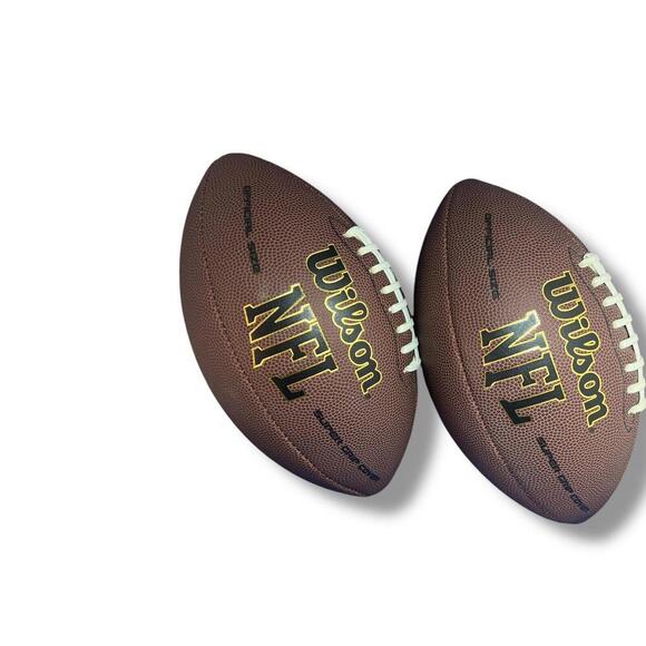 Lot of 2 Official size NFL MVP Football Wilson - Picture 1 of 8